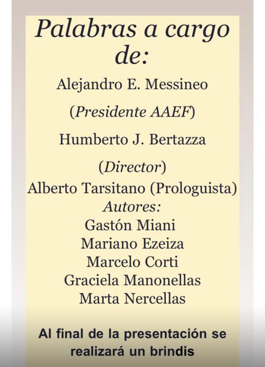 Palabras a cargo de